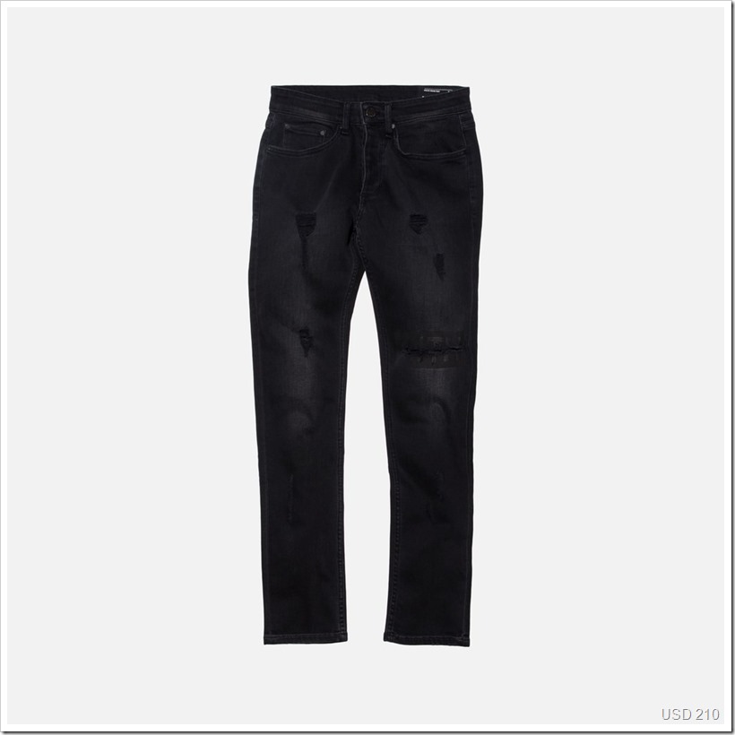 Varick Destroyed Denim Black | Denimsandjeans.com