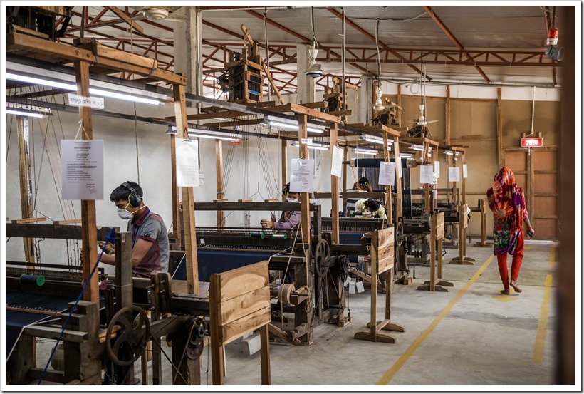 Hessnatur_the weaving unit was specially built for the project and equipped with second hand looms from the local market