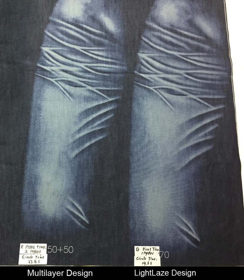 Men's Slim Flare Laser Print Gusset Jean | Boohoo UK