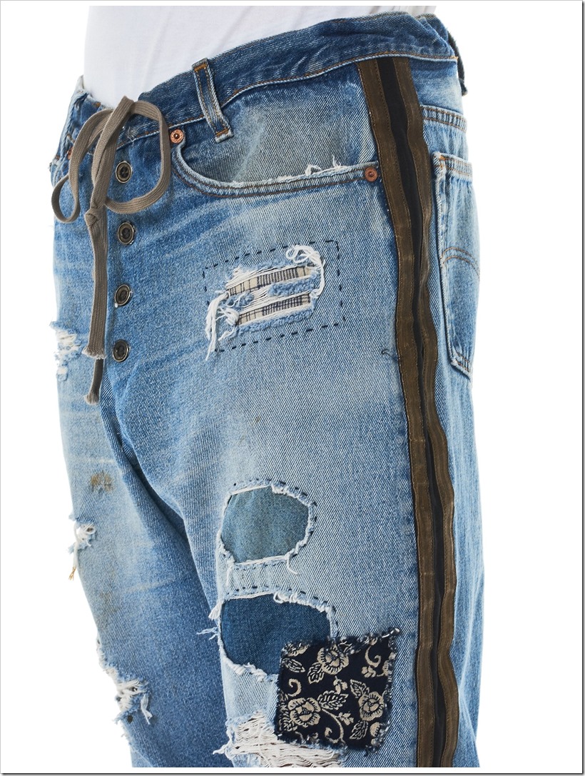 Greg Lauren Focuses On Distressed Indigo Denim Patchwork In His SS18 Collection | Denimsandjeans.com