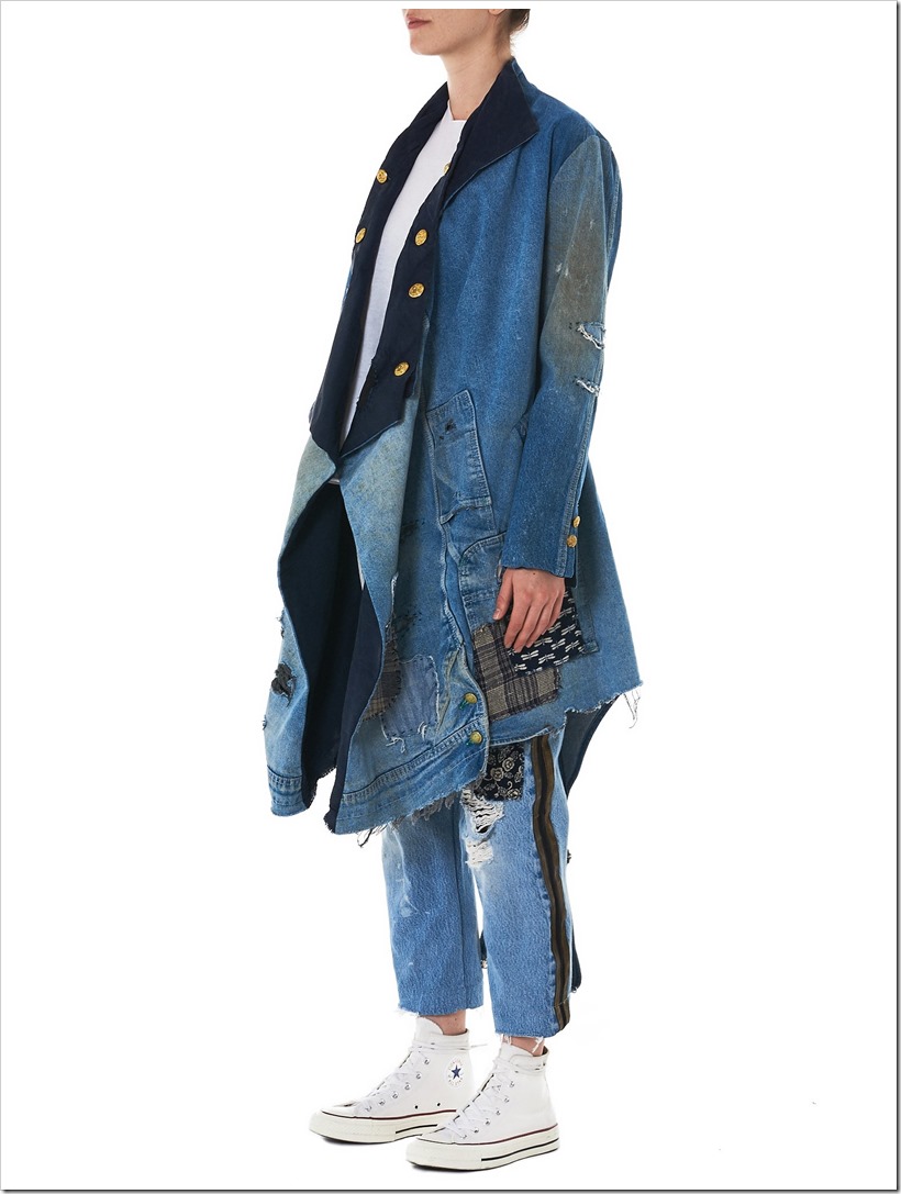 Greg Lauren Focuses On Distressed Indigo Denim Patchwork In His SS18 Collection | Denimsandjeans.com