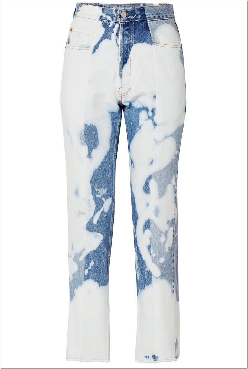 OFF-WHITE Shaped Baggy Denim Jeans Bleached Blue - SS20 - US