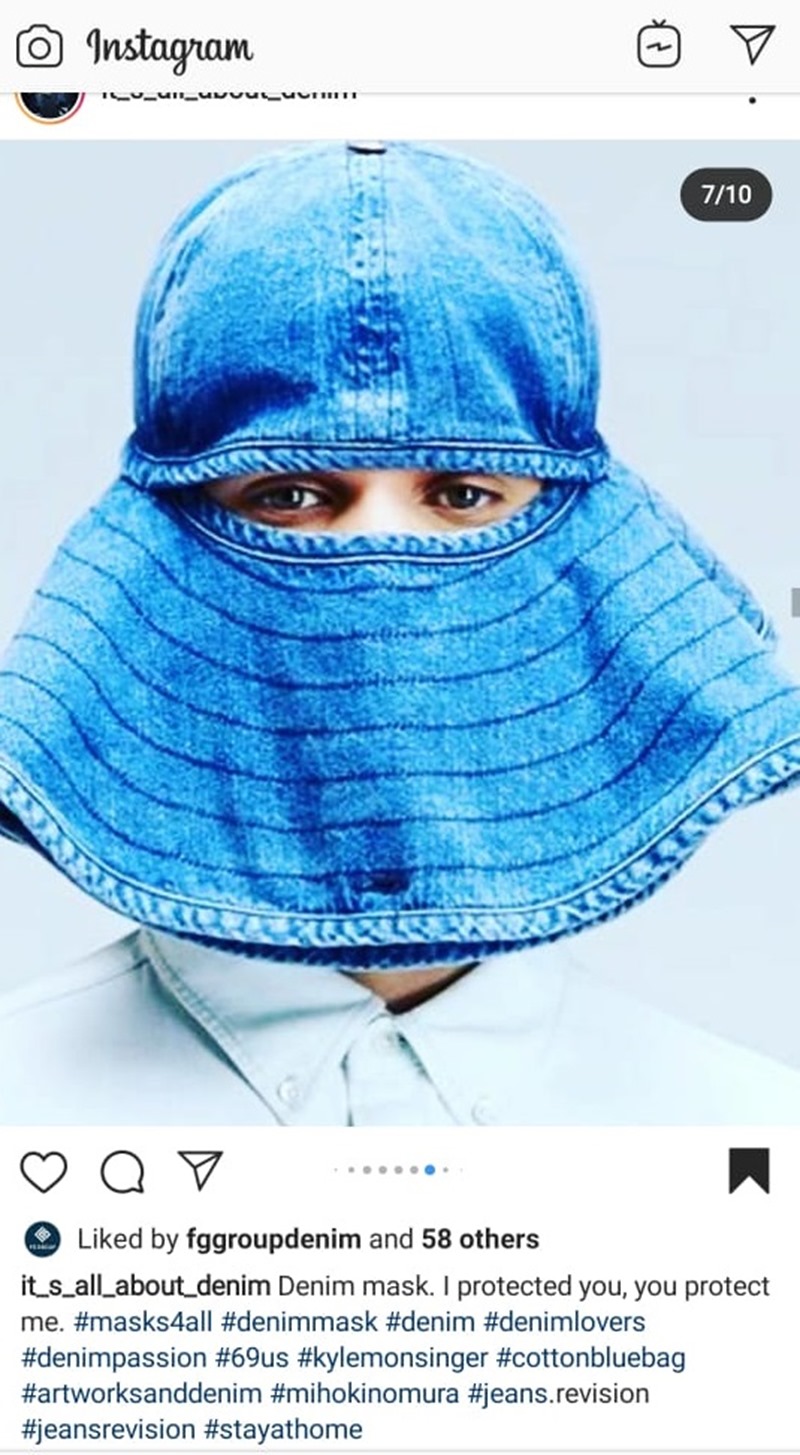 Designer Denim Masks Display Creativity | Denimsandjeans