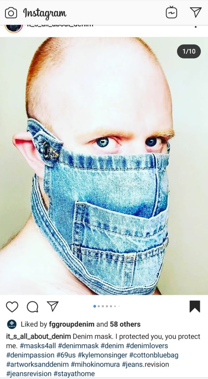 Designer Denim Masks Display Creativity | Denimsandjeans