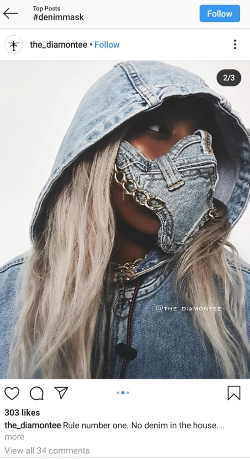 Designer Denim Masks Display Creativity | Denimsandjeans