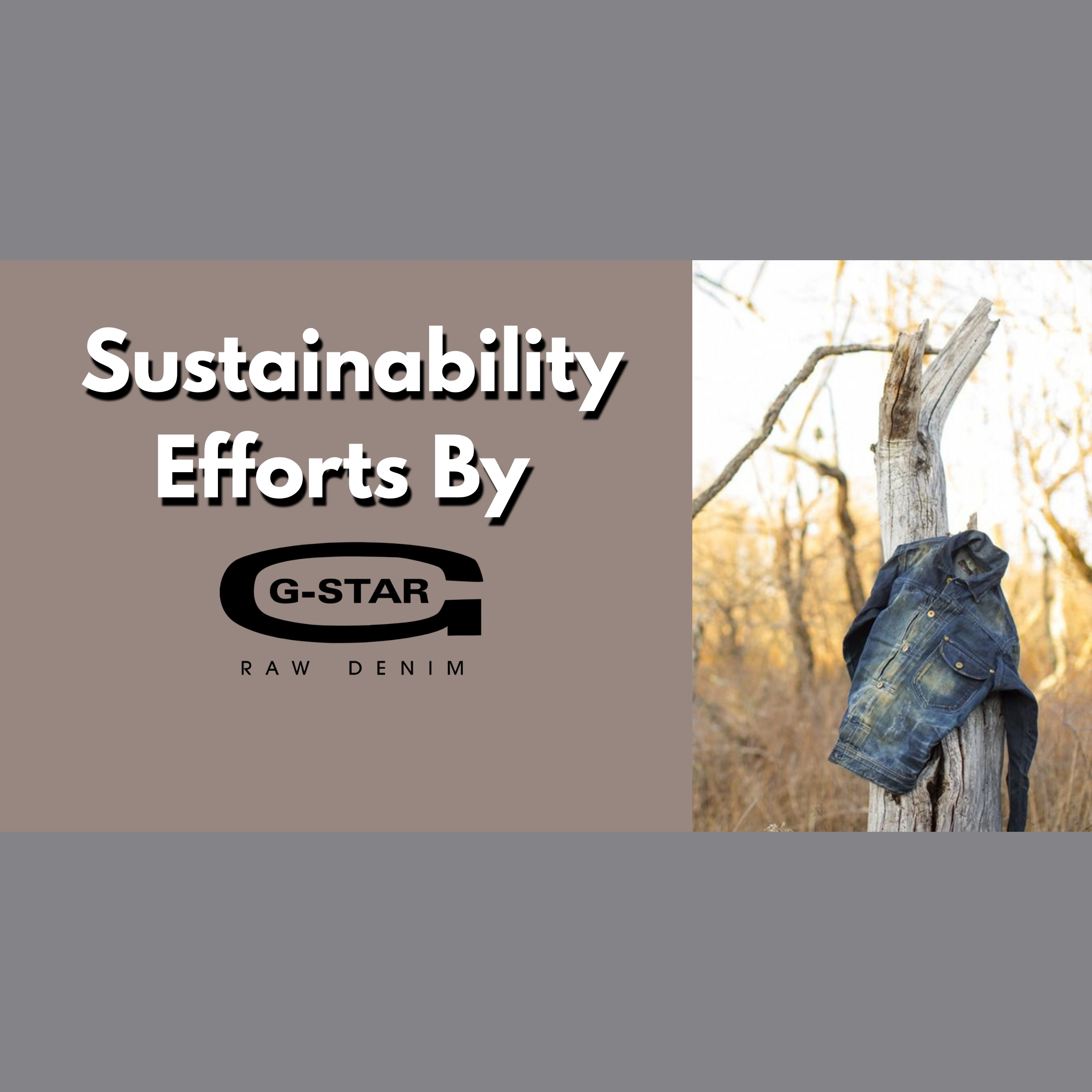 Sustainability Efforts By G-Star Raw