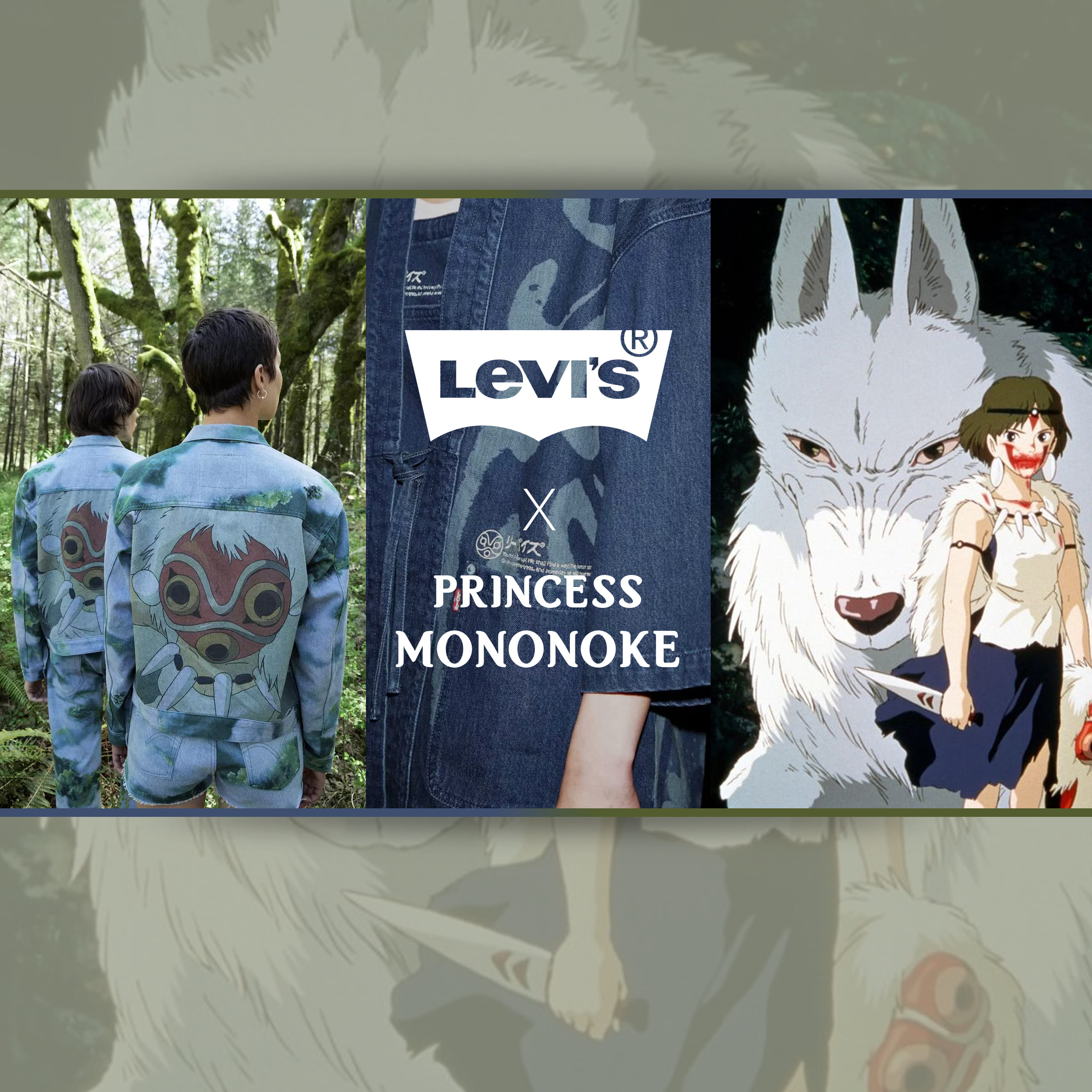 Levi's X Studio Ghibli's Princess Mononoke Collection Unveiled