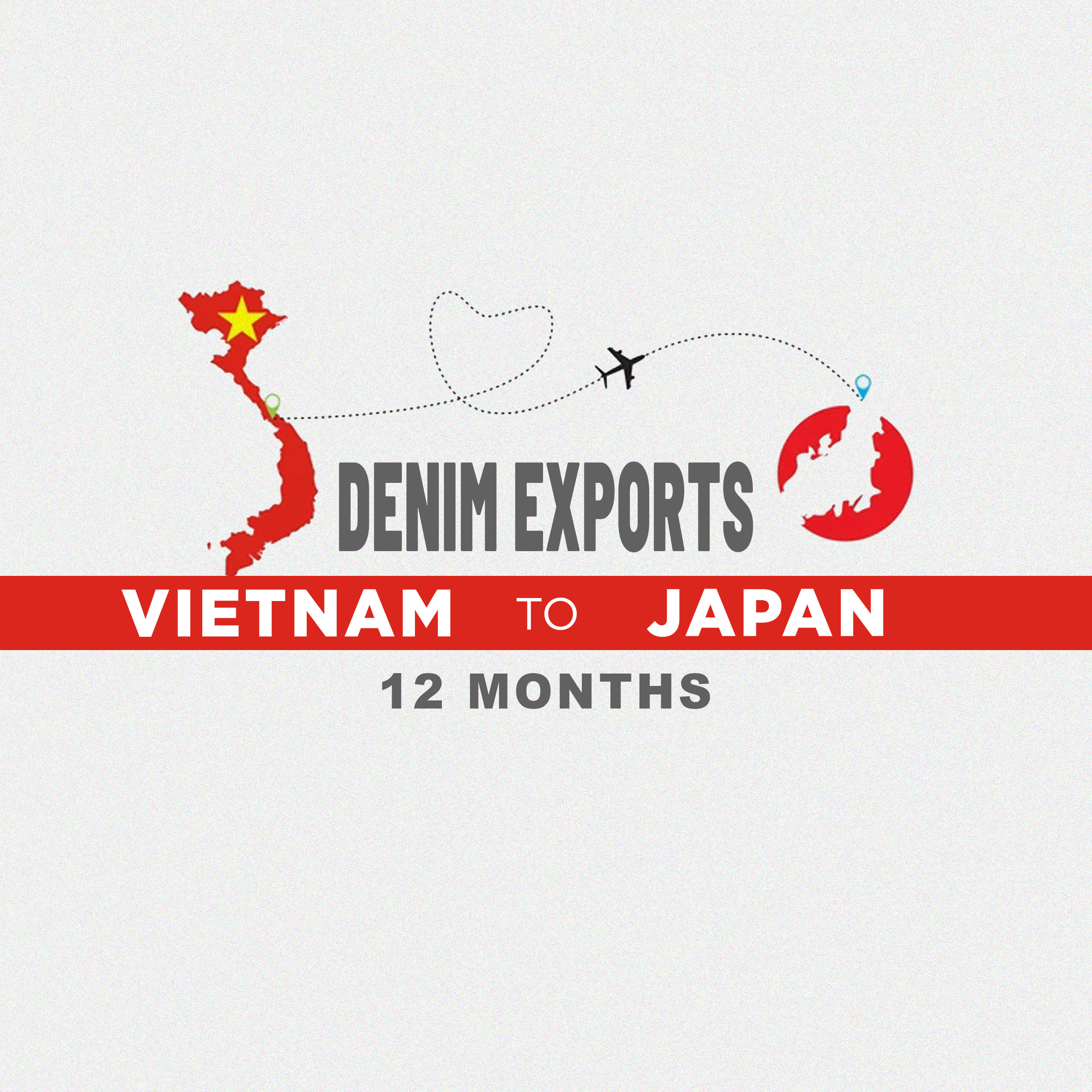Denim Exports from Vietnam To Japan In 12 Months