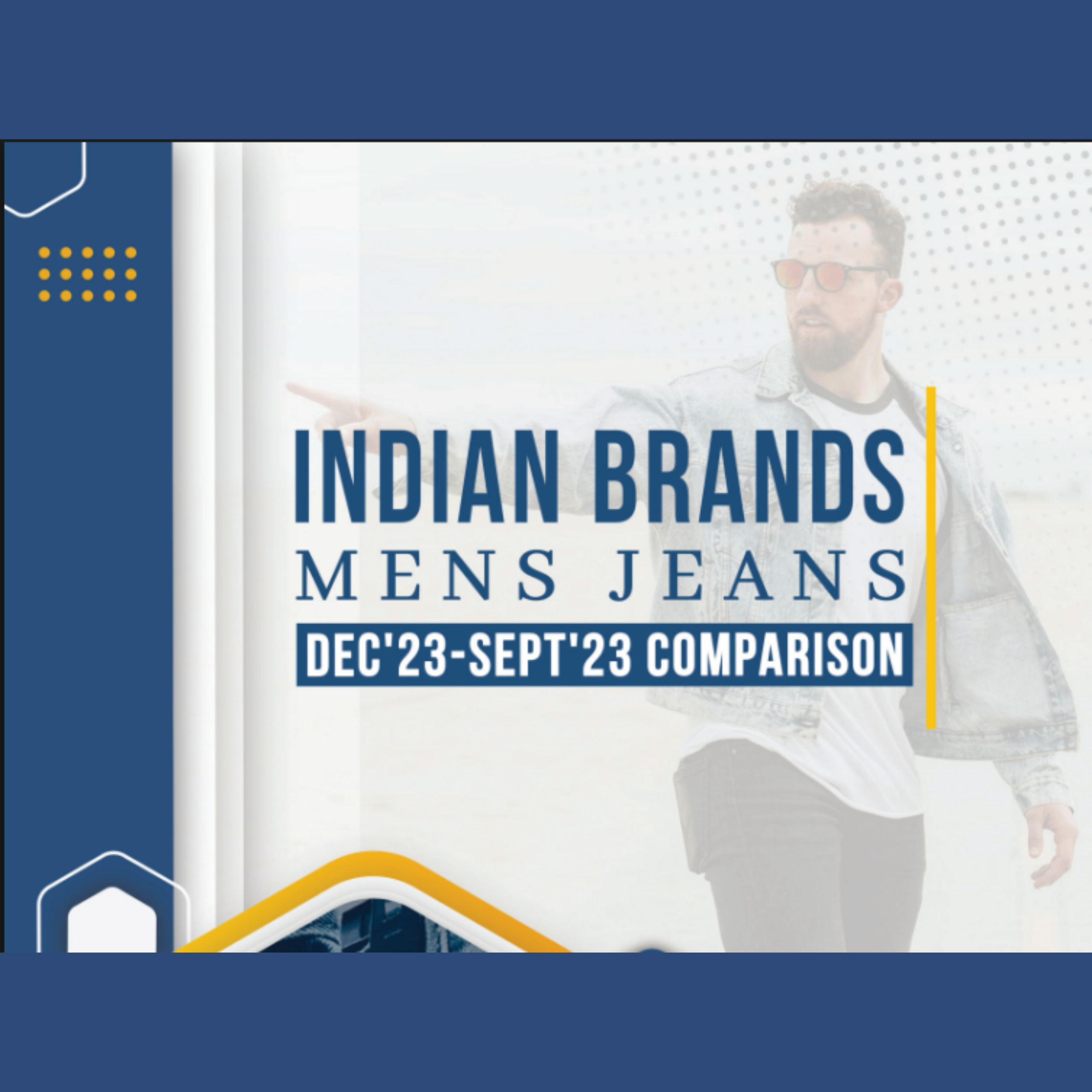Indian Denim Men Jeans – Dec’23 and Sept’23 Comparison