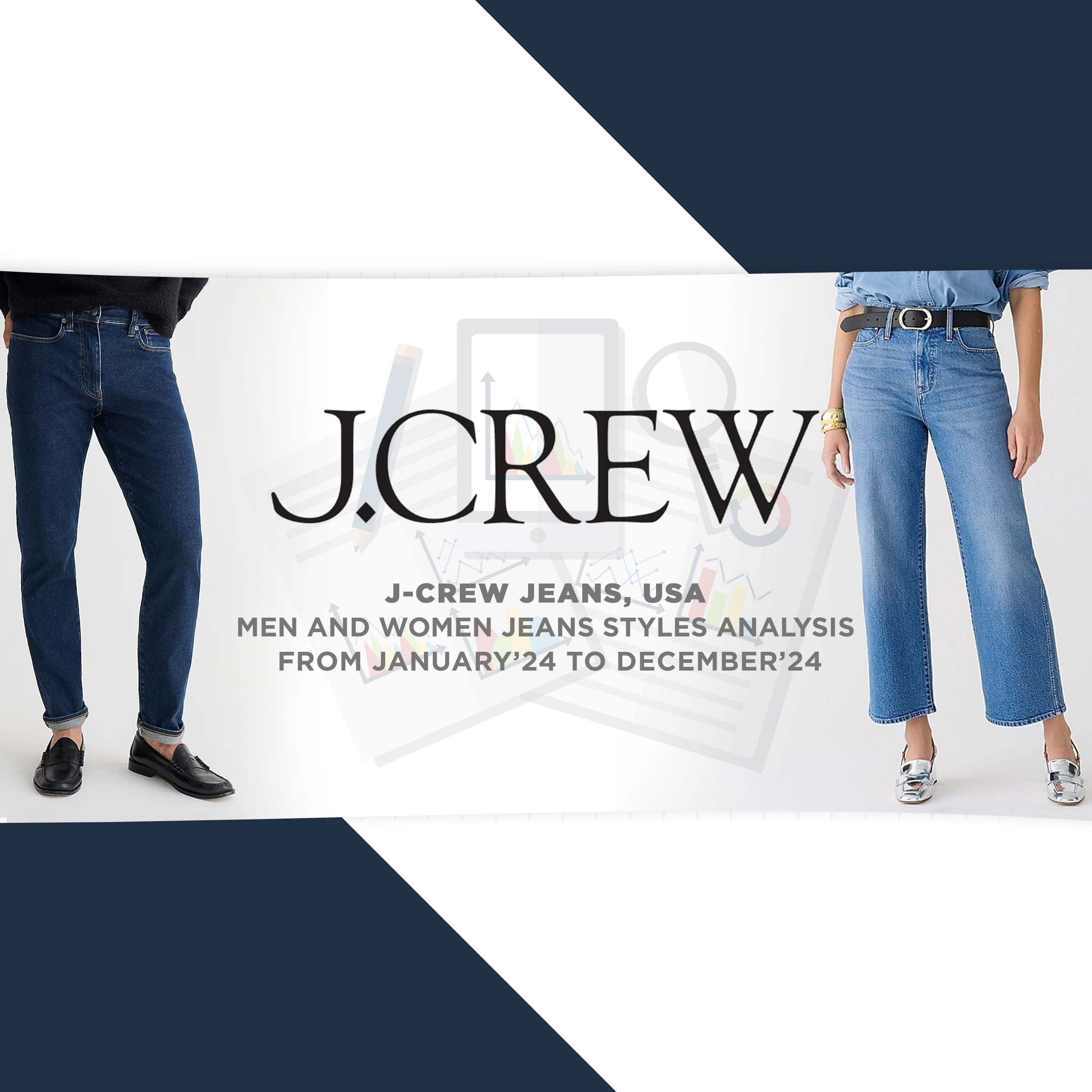 J-Crew Jeans, USA – Men And Women Jeans Styles Analysis (Jan’24 To Dec’24)